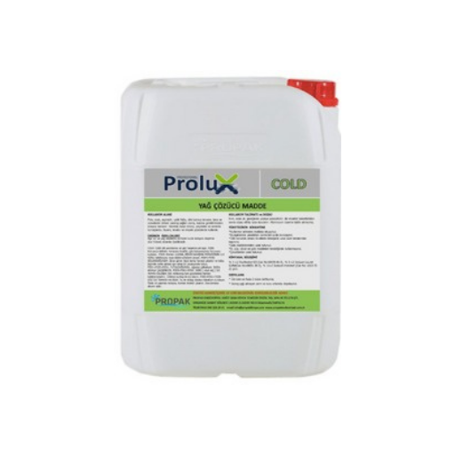 PROLUX COLD YAĞ VE KİR SÖKÜCÜ ( SOĞUK UYGULAMA) 5 LT PROLUX COLD EKONOMİK YAĞ VE KİR SÖKÜCÜ ( SOĞUK UYGULAMA) 5 LT - Görsel 1